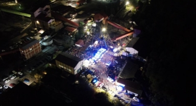 Bartın’da maden ocağı dron ile havadan görüntülendi
