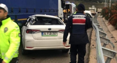 Bursa-Ankara otoyolunda zincirleme kaza:2 ölü