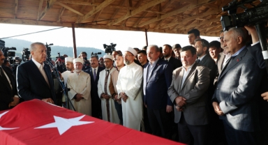 Cumhurbaşkanı Erdoğan, maden şehitlerinin cenaze törenine katıldı