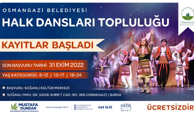 Halk Dansları Kursuna Kayıtlar Başladı