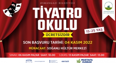 Osmangazi Belediyesi Tiyatro Okulu Başlıyor