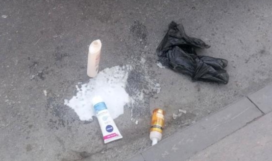 Şampuan ve güneş yağı içti kendinden geçti