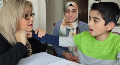 Bir annenin en mutlu anı kamerada