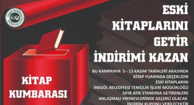 Eski kitabını getir, indirim kuponu kazan