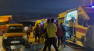 İznik'te işçi servisi kaza yaptı: 7 yaralı