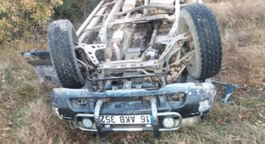 Mustafakemalpaşa'da feci kaza: 1 ölü, 2 yaralı