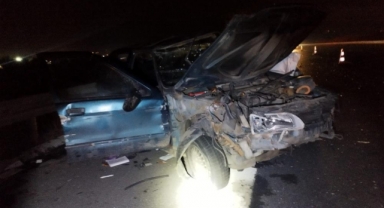 Otobanda feci kaza: 1 ölü, 3 yaralı
