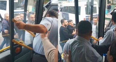 Yol verme kavgası kamerada