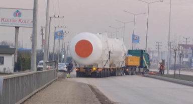 200'er tonluk tankların geçişi için ekipler seferber oldu