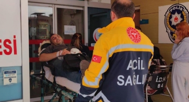 Bıçkıya ellerini kaptıran şahısın parmakları koptu