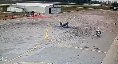 Düşen uçağın son görüntüleri