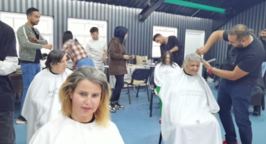 İnegöl'de bir kuaför, 50 engelliyi güzelleştirdi