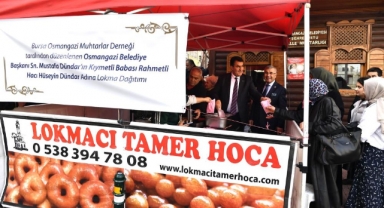 Osmangazili muhtarlardan Başkan Dündar’ın babası için lokma hayrı