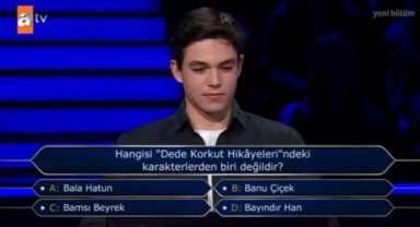 Yarışmada 1 Milyonluk soruyu açtırdı