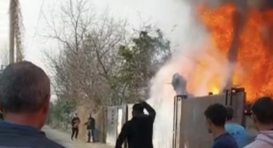 Bursa'da korkutan yangın