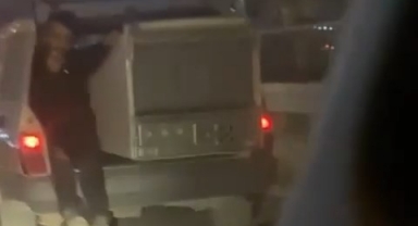 Bursa'da tehlikeli taşımacılık kameralarda