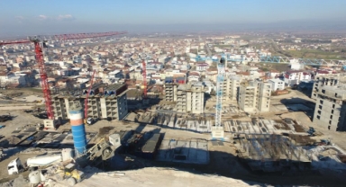 Bursa'da TOKİ inşaatı hızlandı