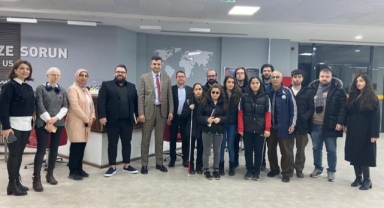 Özel öğrencilerden ‘Engelsiz Kütüphane’ye ziyaret