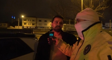 Polisi görünce kazayı göze alıp böyle kaçtı...