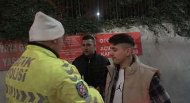 Sürücü alkollü yakalandı, arkadaşı beddua yağdırdı