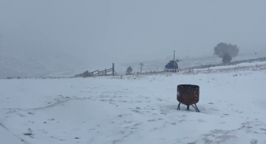 Uludağ’da kar yağışı başladı