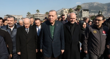 Cumhurbaşkanı Erdoğan deprem bölgesinde