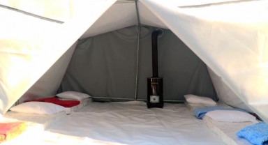 Deprem bölgesi için özel çadırlar hazırlandı