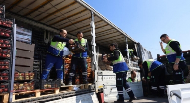 Depremzedenin meyve-sebzesi Bursa’dan