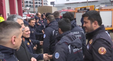 Enkazda can kurtaran kahramanlar Bursa’da