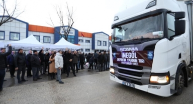 İnegöl’den deprem bölgelerine yardım eli