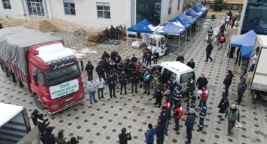 İznik'ten deprem bölgesine 15 TIR yardım