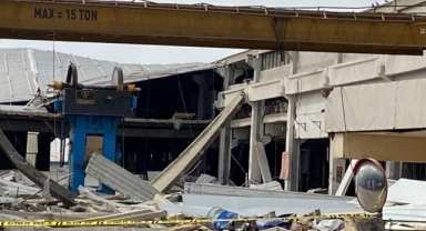 Malatya'daki 5.6'lık depremde Kahramanmaraş'ta fabrika çöktü