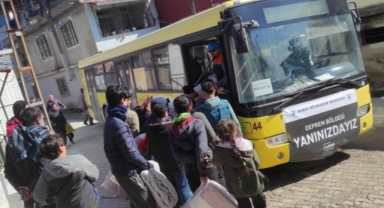 Sarı otobüslerle umuda yolculuk