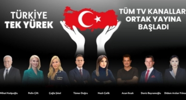 'Türkiye Tek Yürek' ortak yayın rekora koşuyor