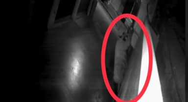 Hırsız kedi gibi duvara tırmandı