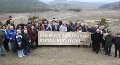 Nilüfer Barajı’nda su krizine karşı çağrıda bulundular
