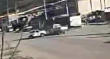 Trafik kazaları güvenlik kameralarına yansıdı