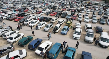 Bayram öncesi oto pazarına yoğun ilgi