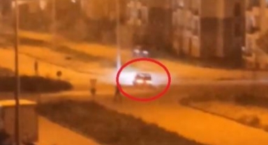 Drift atarak mahalle sakinlerini böyle rahatsız ettiler