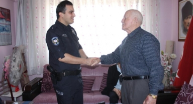 Emniyet teşkilatından şehit ailelerine bayram ziyareti