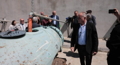 Gemlik Belediyesi'nde çiftçiye 300 tonluk sulama havuzu