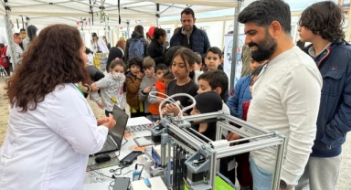 Gemlik konteyner kentte çocuklara bilim şenliği