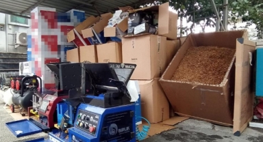 Villayı sigara fabrikasına çevirmişler