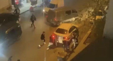 Bursa’da ‘yol verme’ kavgası kamerada