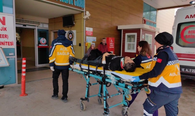 Çanak anten takarken çatıdan düştü