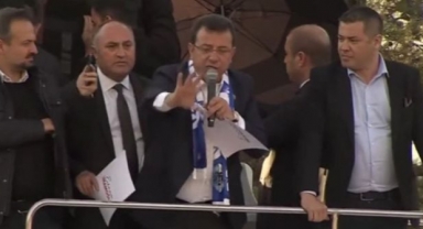 İmamoğlu’nun Erzurum mitingine taşlı saldırı