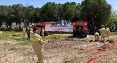Orman çalışanları yangın söndürme eğitimlerini tamamladı