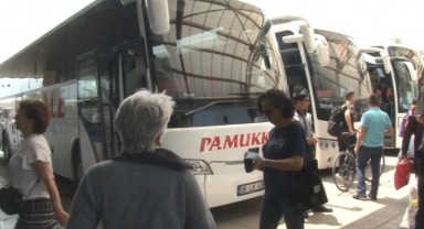 Bursa Otobüs Terminalinde bayram yoğunluğu