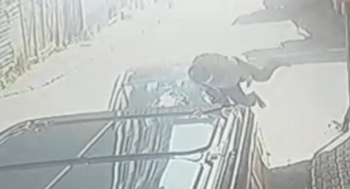 Feci kaza güvenlik kamerasında