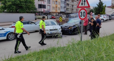 İnegölspor Başkanı Osman Sevim kaza yaptı
